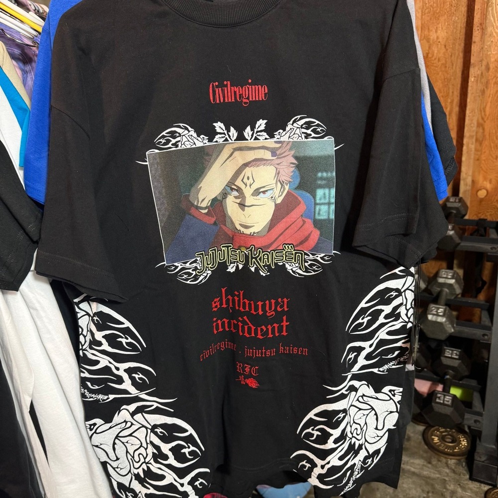 Civil Regime x Jujutsu Kaisen Sukuna size Small NWT!